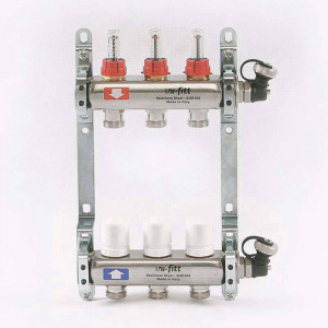 Коллекторная группа Uni-Fitt 415S 1 x 3/4 EK 3 выхода 450I4303 Коллекторная группа Uni-Fitt 415S 1 x 3/4 EK 3 выхода 450I4303