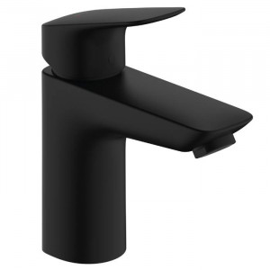 Смеситель для раковины Hansgrohe Logis 100 однорычажный с донным клапаном Push-Open черный матовый 71107670