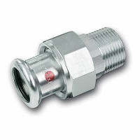 Сгон с плоским уплотнением Viega Sanpress 18 мм x 1/2 ВПр-НР 24333G 124333G1812