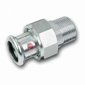 Сгон с плоским уплотнением Viega Sanpress 18 мм x 1/2 ВПр-НР 24333G 124333G1812 Сгон с плоским уплотнением Viega Sanpress 18 мм x 1/2 ВПр-НР 24333G 124333G1812