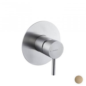 Смеситель для душа встраиваемый Newform X-STEEL 316 PVD Brushed pale gold 69675EX.59.098 Смеситель для душа встраиваемый Newform X-STEEL 316 PVD Brushed pale gold 69675EX.59.098