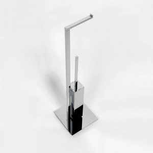 Стойка с ершом и держателем т/б Colombo Design MiniQ 18x18x67.5 см хром B5018.CR-RNE Стойка с ершом и держателем т/б Colombo Design MiniQ 18x18x67.5 см хром B5018.CR-RNE