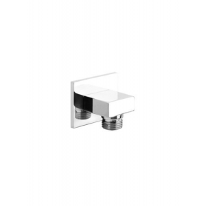 Шланговое подсоединение с держателем Gessi Rettangolo хром 20169031 Шланговое подсоединение с держателем Gessi Rettangolo хром 20169031