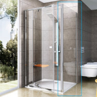 Душевая стенка RAVAK Pivot PPS-100 100 см профиль белый витраж Transparent 90GA0100Z1