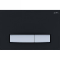 Панель смыва KDI Slim 009D-2 черный матовый прямоугольная клавиша хром KDI-0000031