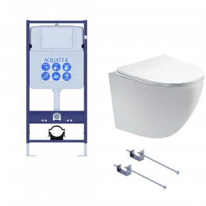 Комплект инсталляции 3 в 1 AQUATEK Европа T с унитазом AQ1900T-00 без клавиши SET AQUATEK ЕВРОПА T-KKI1