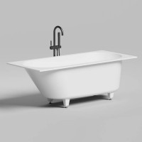 Ванна встраиваемая Salini Ornella Kit 160х70х54 см S-Stone белый матовый 102426M