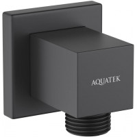 Шланговое подсоединение Aquatek матовый черный AQ2458MB