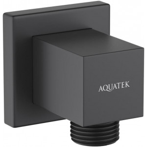 Шланговое подсоединение Aquatek матовый черный AQ2458MB