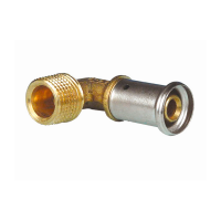 Угольник 90° пресс латунный HENCO 26x3/4 НР 5P-2605