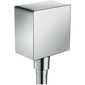 Шланговое подсоединение Hansgrohe FixFit Square с обратным клапаном хром 26455000