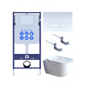 Комплект инсталляции 4 в 1 Aquatek Поларис (рама Standard, унитаз AQ0700-01, сиденье soft-close, панель KDI-0000013) ПОЛАРИС-01-013 Комплект инсталляции 4 в 1 Aquatek Поларис (рама Standard, унитаз AQ0700-01, сиденье soft-close, панель KDI-0000013) ПОЛАРИС-01-013