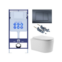 Комплект инсталляции 4 в 1 AQUATEK МИЯ Т-033 с унитазом AQ2004T-00 и сиденьем soft-close INS-0000012/KKI-0000016/KDI-0000033/AQ2004T-00
