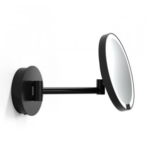 Зеркало косметическое Decor Walther Just Look WR 21.5 см подвесное LED 5x черный 0125860