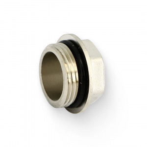 Заглушка DUCI 1/2 Н со шляпкой с O-Ring никелированная 608N2201 Заглушка DUCI 1/2 Н со шляпкой с O-Ring никелированная 608N2201
