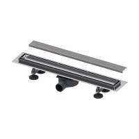 Комплект для монтажа дренажного канала 2 в 1 TECE TECElinus основа tile и панель steel 60 см хром 15103069
