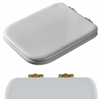 Комплект шарниров с микролифтом для сиденья Kerasan Waldorf 418601/418640 бронза R108A17