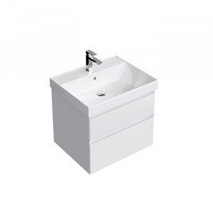 Тумба подвесная Kerama Marazzi Cubo 60 см с ящиками белая матовая CUB.60.2\WHT.M