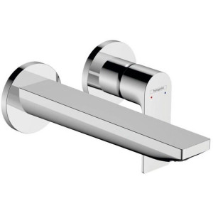 Смеситель для раковины Hansgrohe Rebris E настенный скрытого монтажа излив 20 см хром 72568000 Смеситель для раковины Hansgrohe Rebris E настенный скрытого монтажа излив 20 см хром 72568000