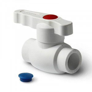 Кран шаровой PPR Pro Aqua Standart 32 мм белый с ручкой PA44012