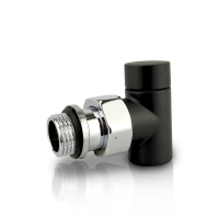 Клапан запорный SR Rubinetterie Tondera Light угловой 1/2 черный матовый 0775-1500VC0S