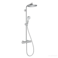 Душевая система Hansgrohe Crometta S 240 Showerpipe с термостатом хром 27267000