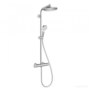 Душевая система Hansgrohe Crometta S 240 Showerpipe с термостатом хром 27267000