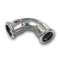 Отвод 90° стальной пресс SANHA SANHA-Therm 18 мм ВПр-ВПр 124002A18