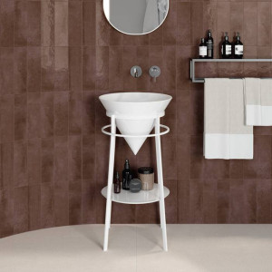 Металлическая структура напольная Kerama Marazzi Cono 44х77 см белый матовый CO.44\WHT.M
