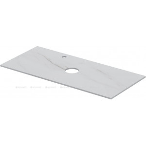 Столешница Aquanet Flat 100 с отверстием слева мрамор 00345787 Столешница Aquanet Flat 100 с отверстием слева мрамор 00345787