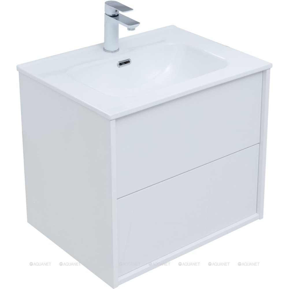 Тумба Aquanet Lino 60 (Flat) белый глянец 00287540