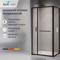 Душевой уголок RGW Leipzig LE-45B 1200x800 мм черный 77124528-14