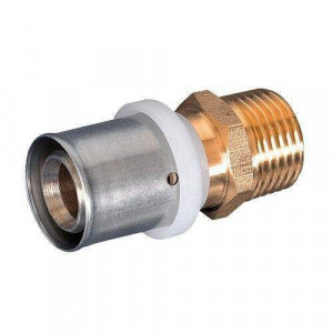 Муфта Sanline 20x3/4 НР пресс латунь PF5200505 Муфта Sanline 20x3/4 НР пресс латунь PF5200505