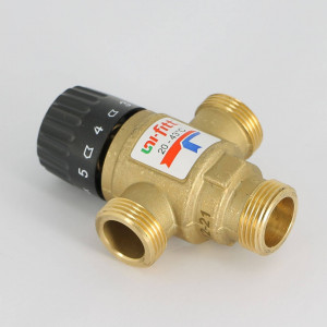Клапан термосмесительный Uni-Fitt 3/4 20-43°C Kvs 1.6 боковое смешение 351G0130