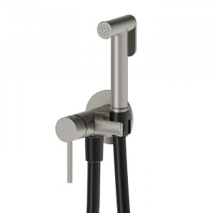 Смеситель с гигиеническим душем Newform Idroscopini шланг 120 см PVD Brushed Gun Metal 886E.59.064 Смеситель с гигиеническим душем Newform Idroscopini шланг 120 см PVD Brushed Gun Metal 886E.59.064