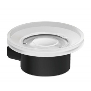 Мыльница Kludi Vela R 110x111x49 мм черный матовый 5898539
