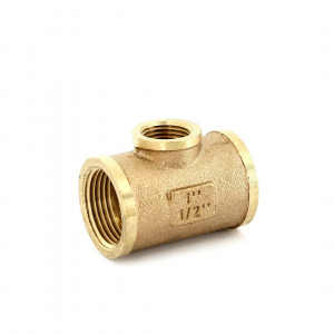 Тройник резьбовой General Fittings 1 x 1/2 x 1 ВР-ВР-ВР бронза B3131A0604 Тройник резьбовой General Fittings 1 x 1/2 x 1 ВР-ВР-ВР бронза B3131A0604