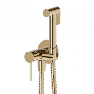Смеситель с гигиеническим душем Newform Idroscopini шланг 120 см PVD Brushed Pale Gold 886E.59.098 Смеситель с гигиеническим душем Newform Idroscopini шланг 120 см PVD Brushed Pale Gold 886E.59.098
