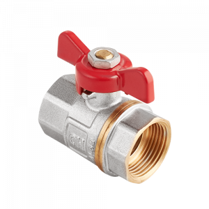 Кран шаровой AquaHit 1/2 ВВ PN 25 ручка-бабочка BV31304 Кран шаровой AquaHit 1/2 ВВ PN 25 ручка-бабочка BV31304