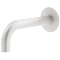 Излив для ванны настенный Plumberia Selection IXO длина 21 см белый матовый SPT0058BO