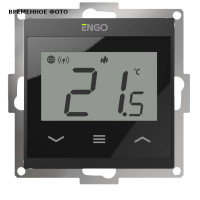 Термостат ENGO Controls E55 комнатный встраиваемый программируемый WiFi черный E55-B