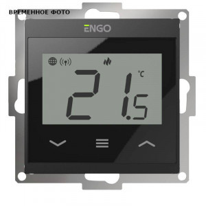 Термостат ENGO Controls E55 комнатный встраиваемый программируемый WiFi черный E55-B Термостат ENGO Controls E55 комнатный встраиваемый программируемый WiFi черный E55-B