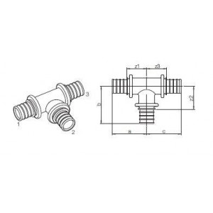 Тройник REHAU RAUPEX/RAUTHERMEX SDR 11 25-20-25 LX 11690531001 Тройник REHAU RAUPEX/RAUTHERMEX SDR 11 25-20-25 LX 11690531001