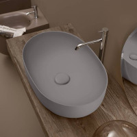 Раковина Kerasan Nolita 60х40 см без отв. Ferro matt 534389