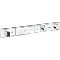 Термостат скрытого монтажа Hansgrohe RainSelect для 5 потребителей белый/хром 15358400