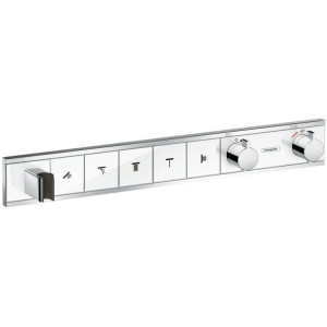 Термостат скрытого монтажа Hansgrohe RainSelect для 5 потребителей белый/хром 15358400