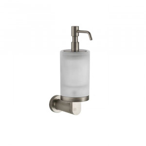 Дозатор для жидкого мыла подвесной Gessi Emporio Accessories сатинированное стекло Finox Brushed Nickel 38815#149 Дозатор для жидкого мыла подвесной Gessi Emporio Accessories сатинированное стекло Finox Brushed Nickel 38815#149