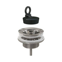 Выпуск для раковины Alcaplast 1 1/4 с пробкой металл A439
