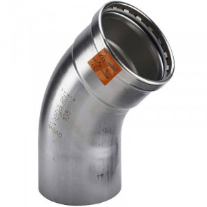 Угол-вставка пресс 45° Viega Sanpress Inox XL 108 мм 482701 Угол-вставка пресс 45° Viega Sanpress Inox XL 108 мм 482701