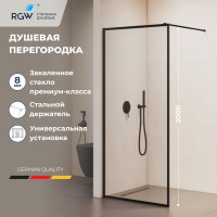 Душевая перегородка RGW WA-012B 1000x2000 мм черный 35101210-84